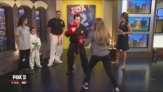 An image of Family Karate Academy on Fox News to promote our Women's Self Defense Class.